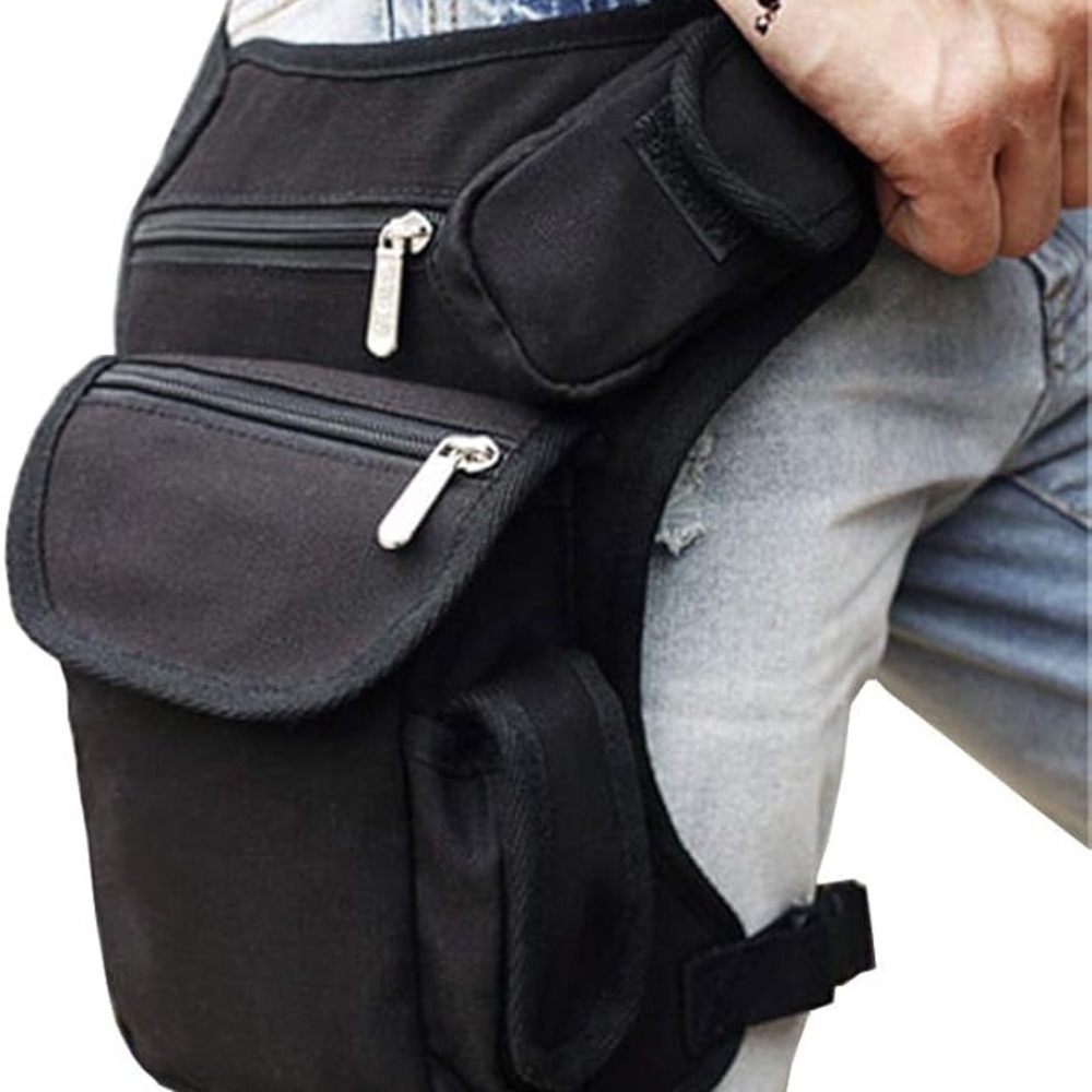 * PLUS SIZE Women’s Men's Drop Leg Bag / Black Leg Strap
